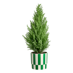 xmas blocks & stripes 15cm mistletoe green